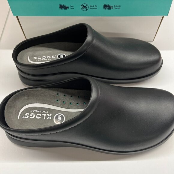 New in Box Klogs Unisex Dusty Open Back Clogs in Black Size 13 Medium - Picture 2 of 6